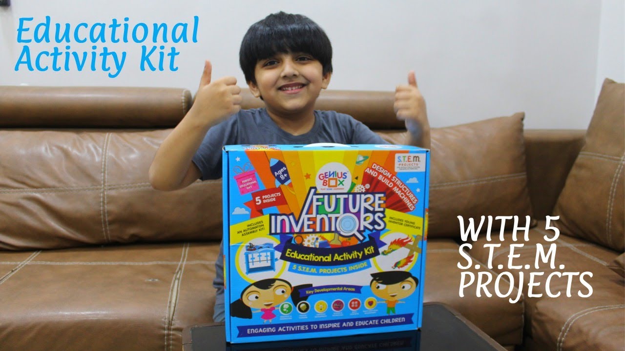Genius Box presents Future Inventors | An Educational Activity Kit With 5 Projects Inside | Age 8+