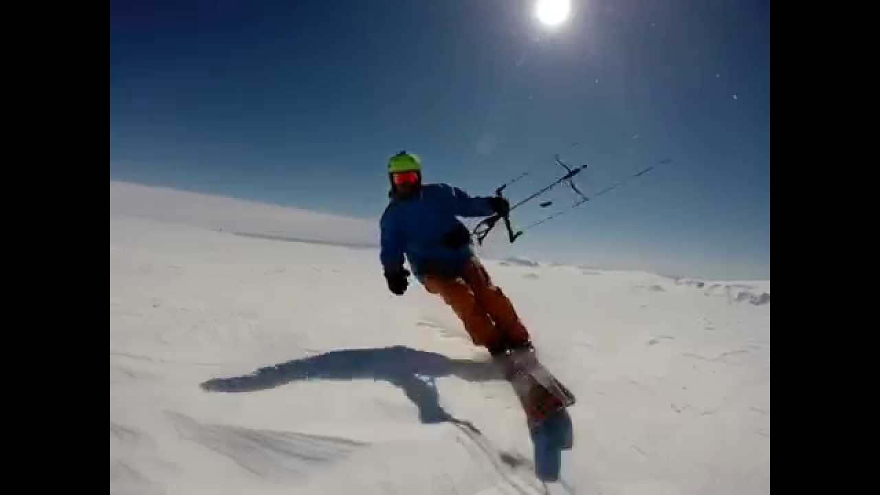 Kite Skiing Iceland 2015