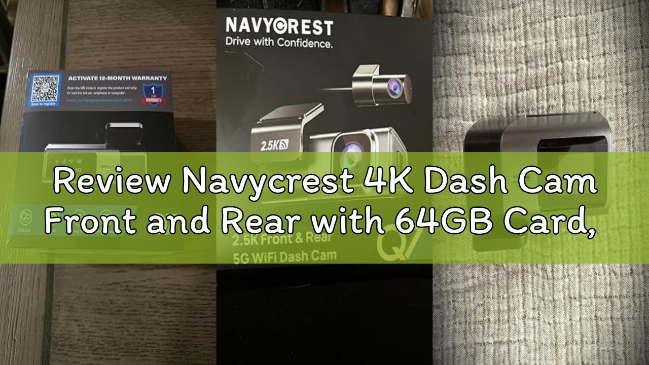 Review Navycrest 4K Dash Cam Front and Rear with 64GB Card, Built-in 5G WiFi, Dash Camera for Cars 4