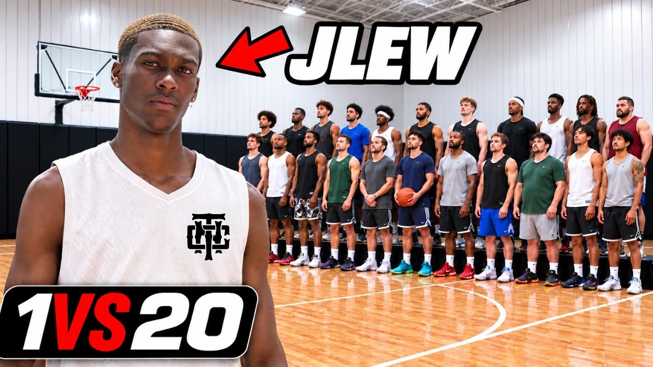 #1 Ranked Viral Basketball Player vs 20 Hoopers...