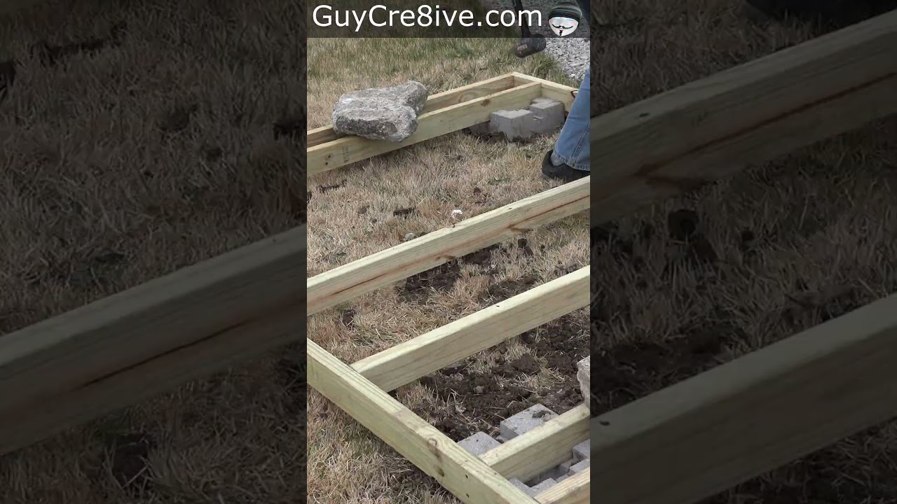 Full Video Above👆 - Build Shed Base Foundation Floor