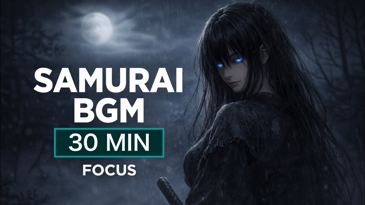 Japanese Samurai BGM  | Blue-Eyed Ronin | Cinematic Focus Music