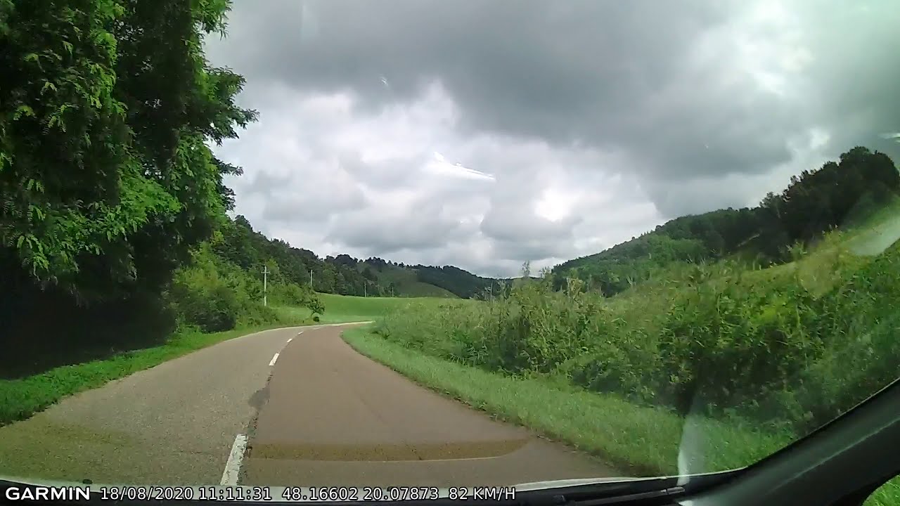 DRIVE #1303: Salgótarján-Cered-Ózd (Hungary) (timelapse 4x) *Read Description*