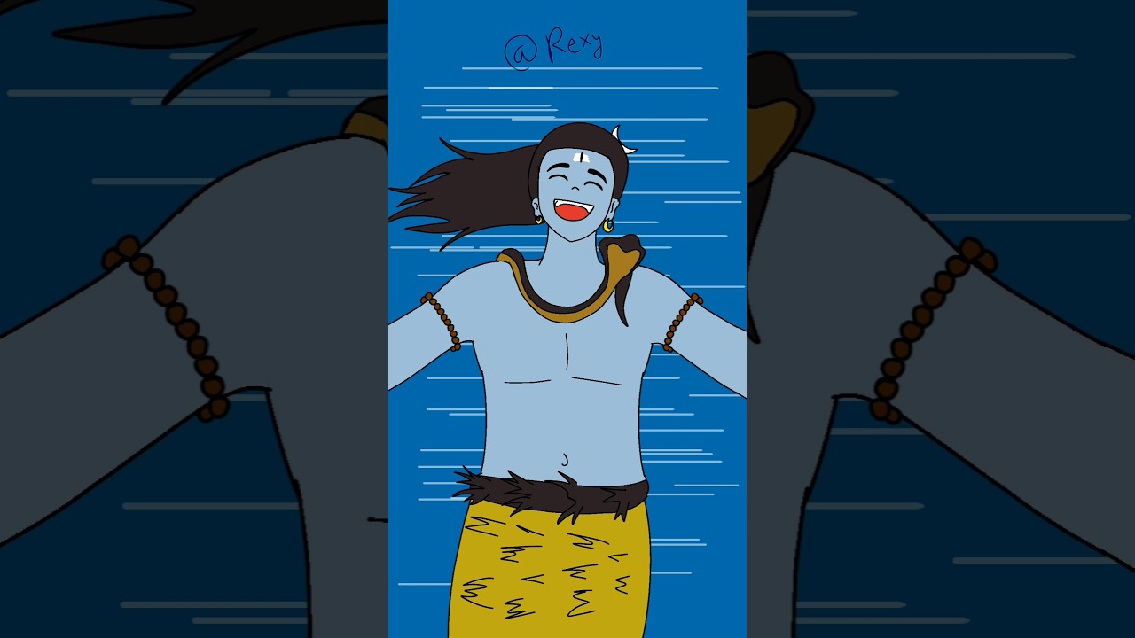 Shiva and Parvati love animation video jutti meri #animation #god #shiva #shivaparvati #parvati #art