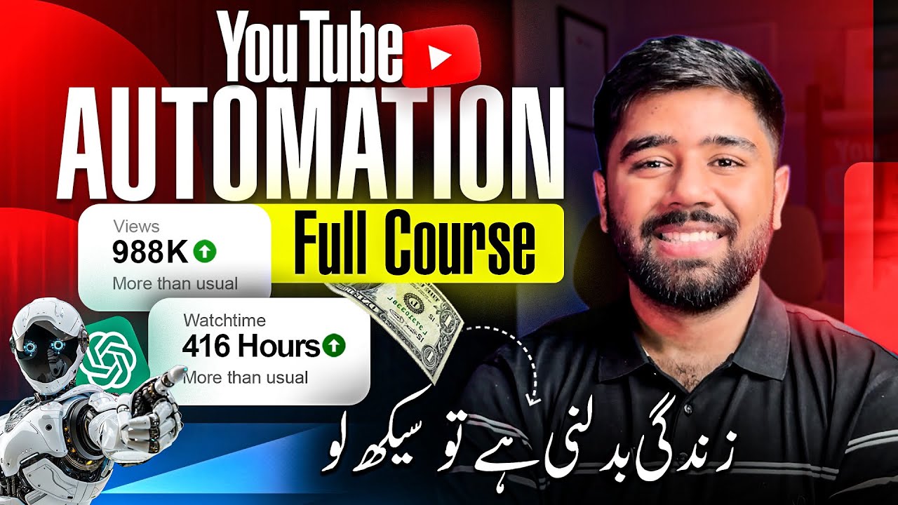 YouTube Automation Full Course in Urdu | Step by Step YouTube Automation with AI Course 2026