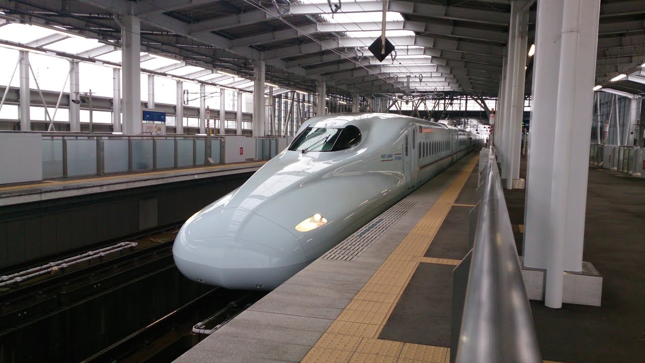 JR新鳥栖駅 N700系さくら372号到着～発車