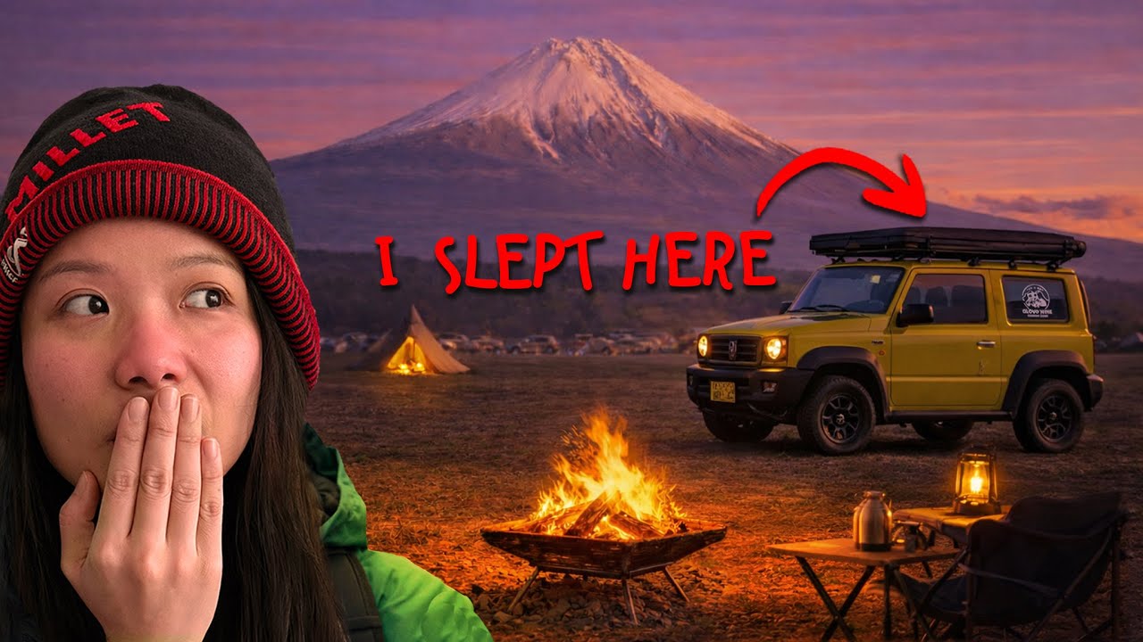 I usually Stealth car camp alone but this time was different 富士山Mt.Fuji自驾车露营 inspired by Yuru Camp