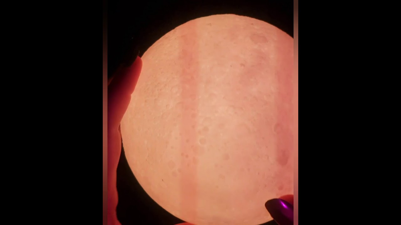 Asmr relaxing sounds, tapping and scratching #moonlamp