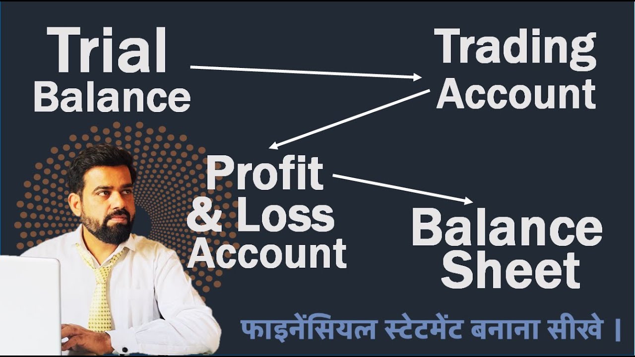फाइनेंसियल स्टेटमेंट बनाना सीखे ।Trial Balance, Trading, Profit & Loss and Balance Sheet Preparation