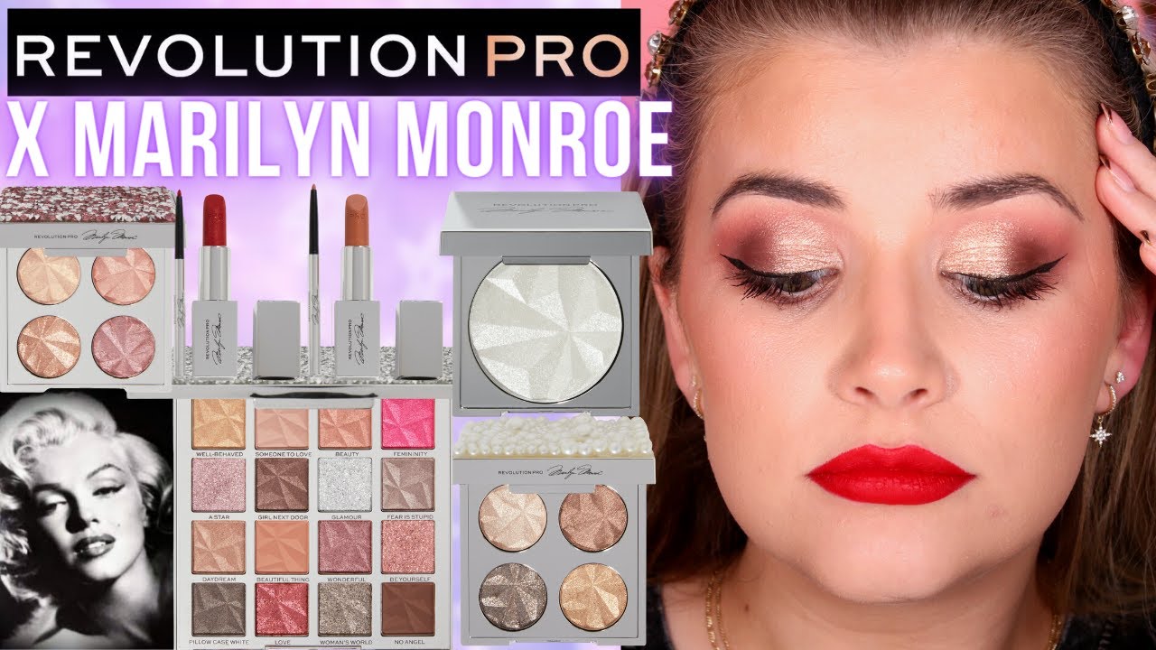 REVOLUTION PRO X MARILYN MONROE COLLECTION REVEAL & REVIEW! | Luce Stephenson