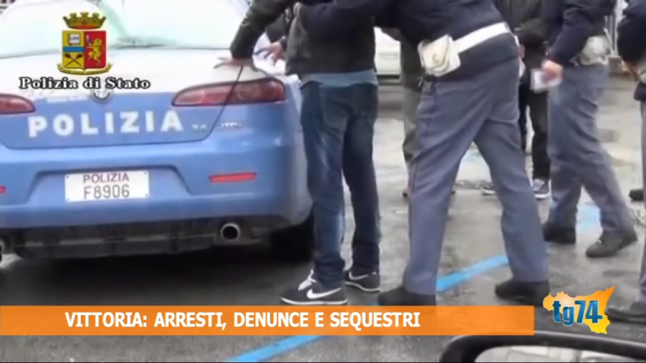 Vittoria  Arresti, denunce e sequestri
