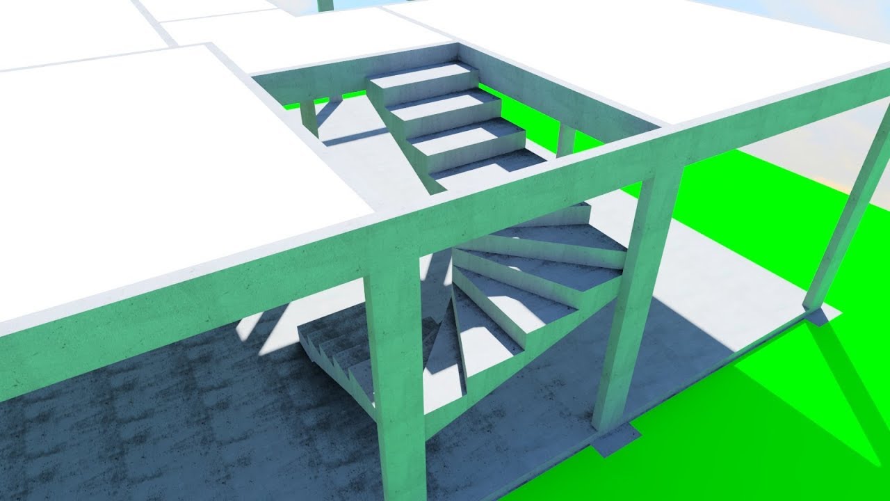 BIM AECOsim OpenBuildings Casa Escada Engrauxida V08