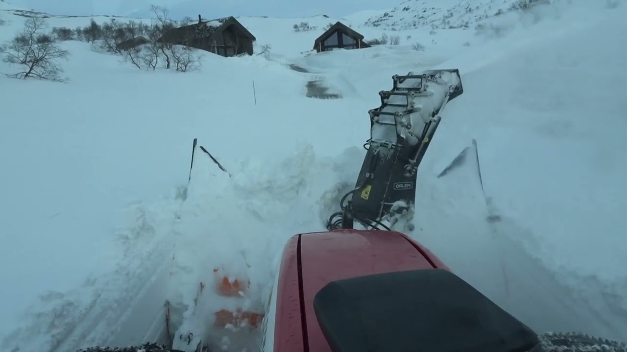 Tung snøfresing Dalen 2118-Brøyte til hytter