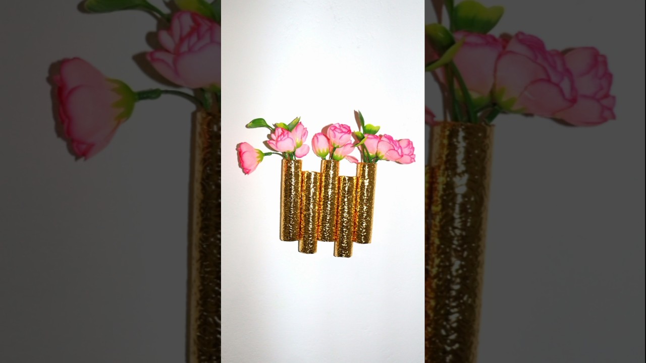 Diy with a waste paper roll, wall craft, easy craft, cardboard craft.