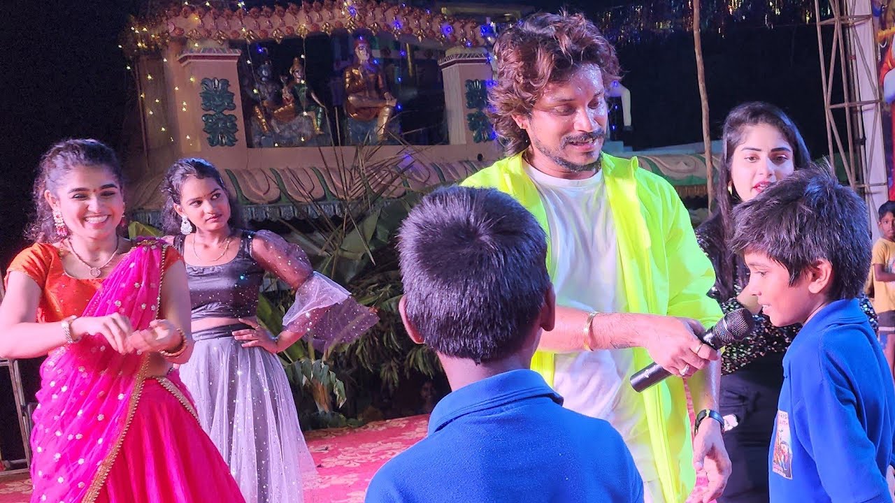Ramalingapuram lo kristnaastami lo pandu master funny moment with balu riders events 9985989008