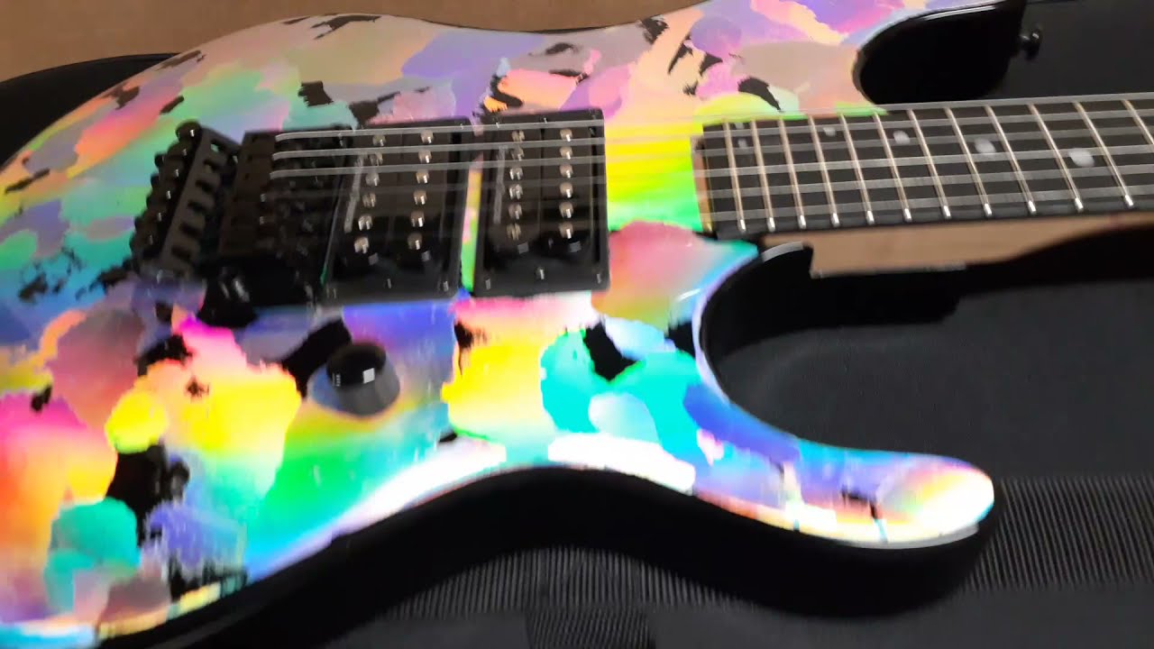 Mean Street Guitars Holoflash paint job 2020 Kramer Nightswan