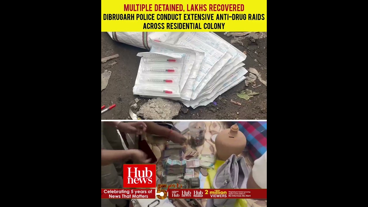 Dibrugarh Police Conduct Extensive Anti-Drug Raids Across Residential Colony