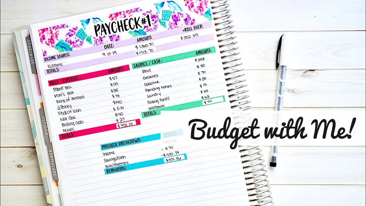 Budget with Me! | September Paycheck
