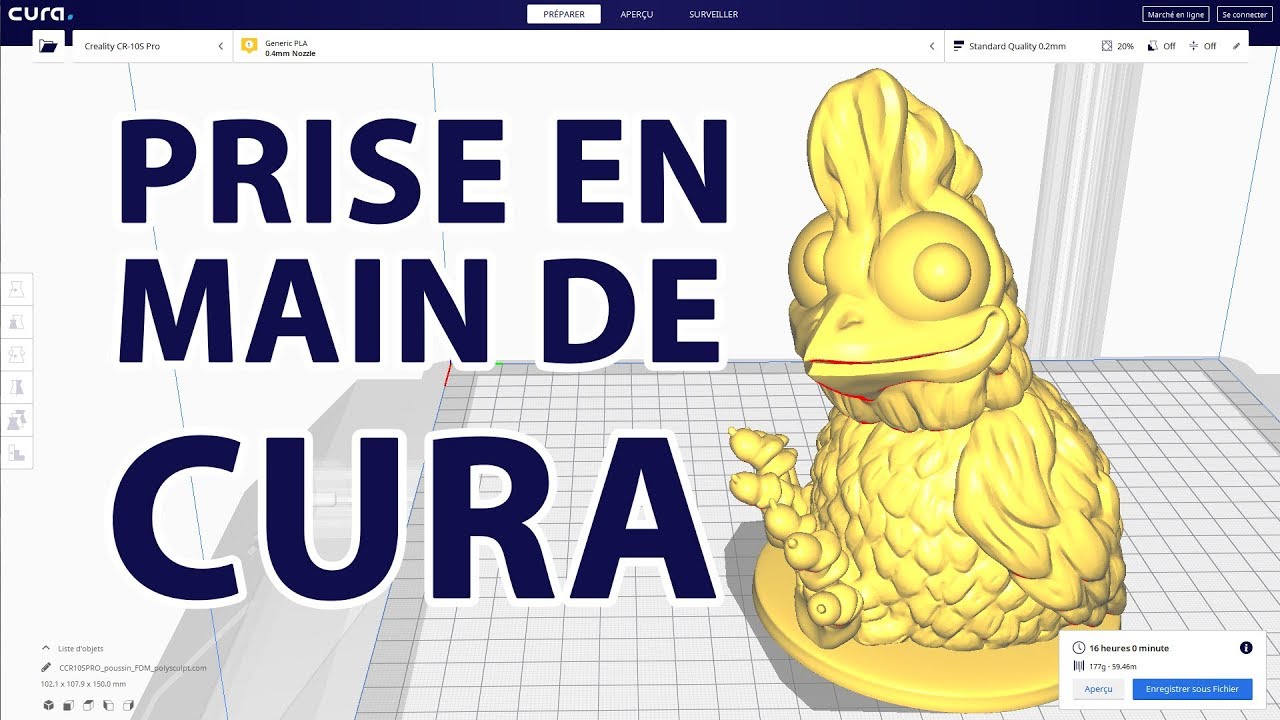 Prise en main de CURA : Comment préparer vos impressions 3D