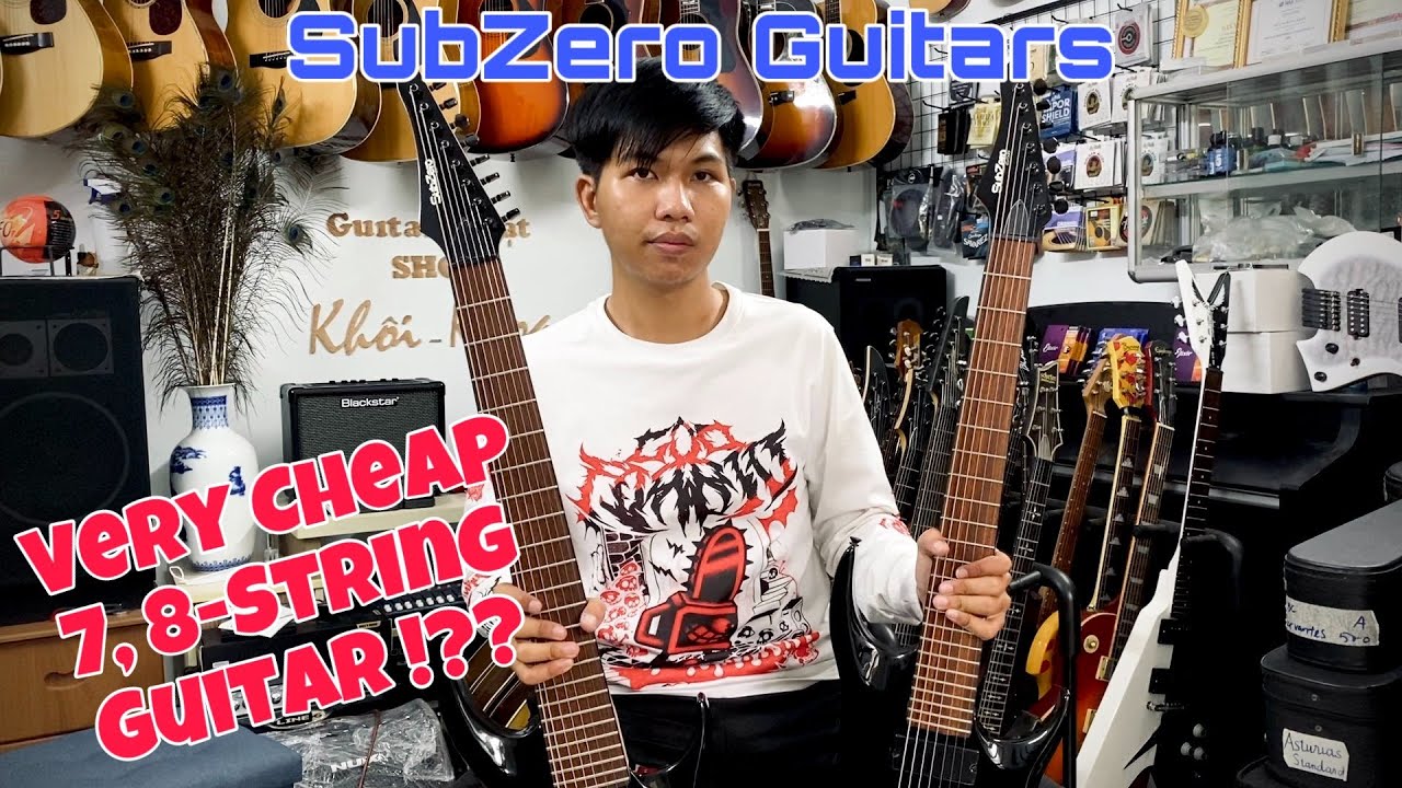 SubZero Guitars Demo | Super Cheap 7, 8-String Guitars
