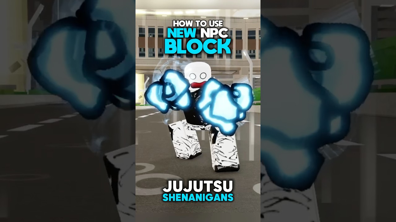 HOW TO USE NEW NPC BLOCK IN JJS!! #jujutsushenanigans #roblox #foryou #jjk #jjs #anime #sukuna