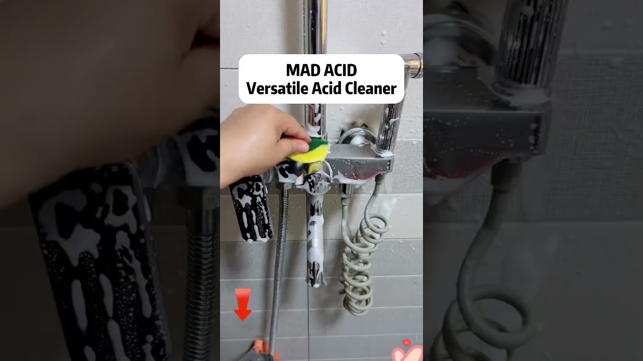 Clean Your Glass Shower Doors Using a Versatile Acid Cleaner#cleaningsolutions