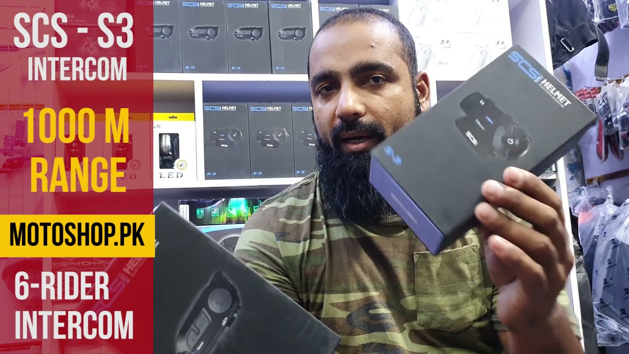 SCS S3 - Bluetooth Intercom FM Radio 1000 Meter range | Unboxing Features