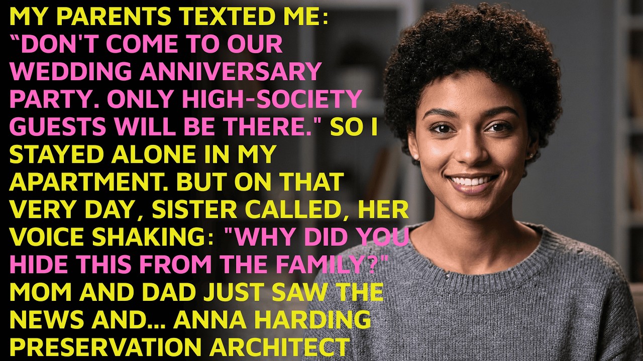 My Parents Texted Me “Don’t Come — Only Elites Are Invited”—Then Their Guests Started Asking Where..
