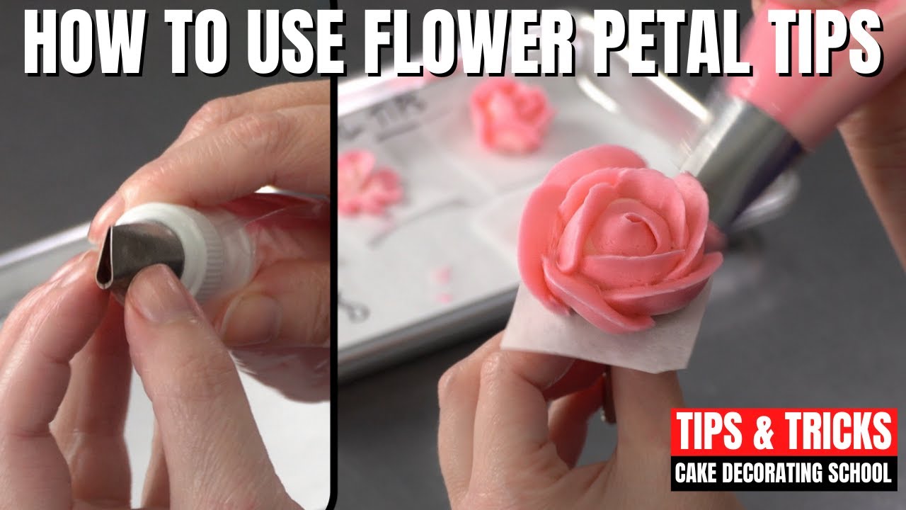 How to use flower petal tips [ Cake Decorating For Beginners ]