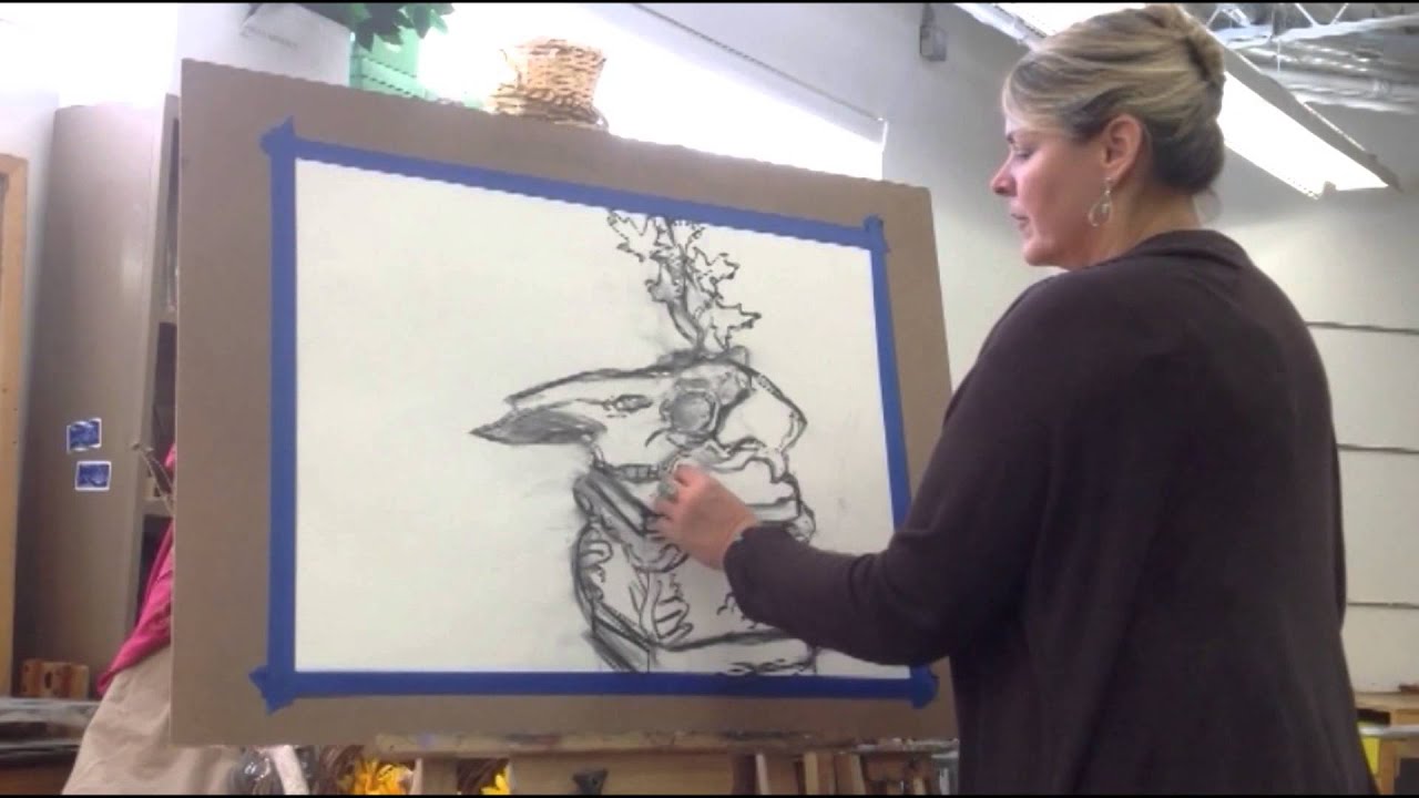 Art Lesson: Still Life and Charcoal