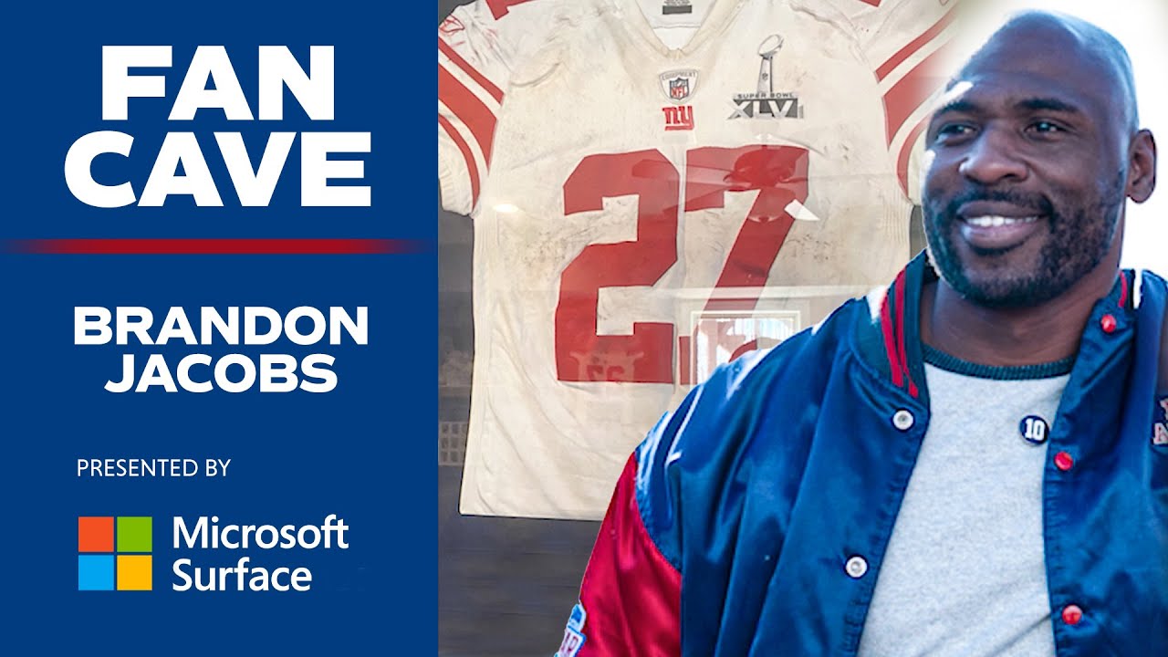 Brandon Jacobs Gives Exclusive Tour of His Fan Cave | New York Giants