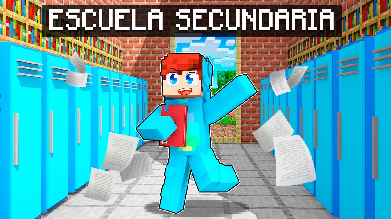 Mi Primer día en la Escuela de Minecraft😱