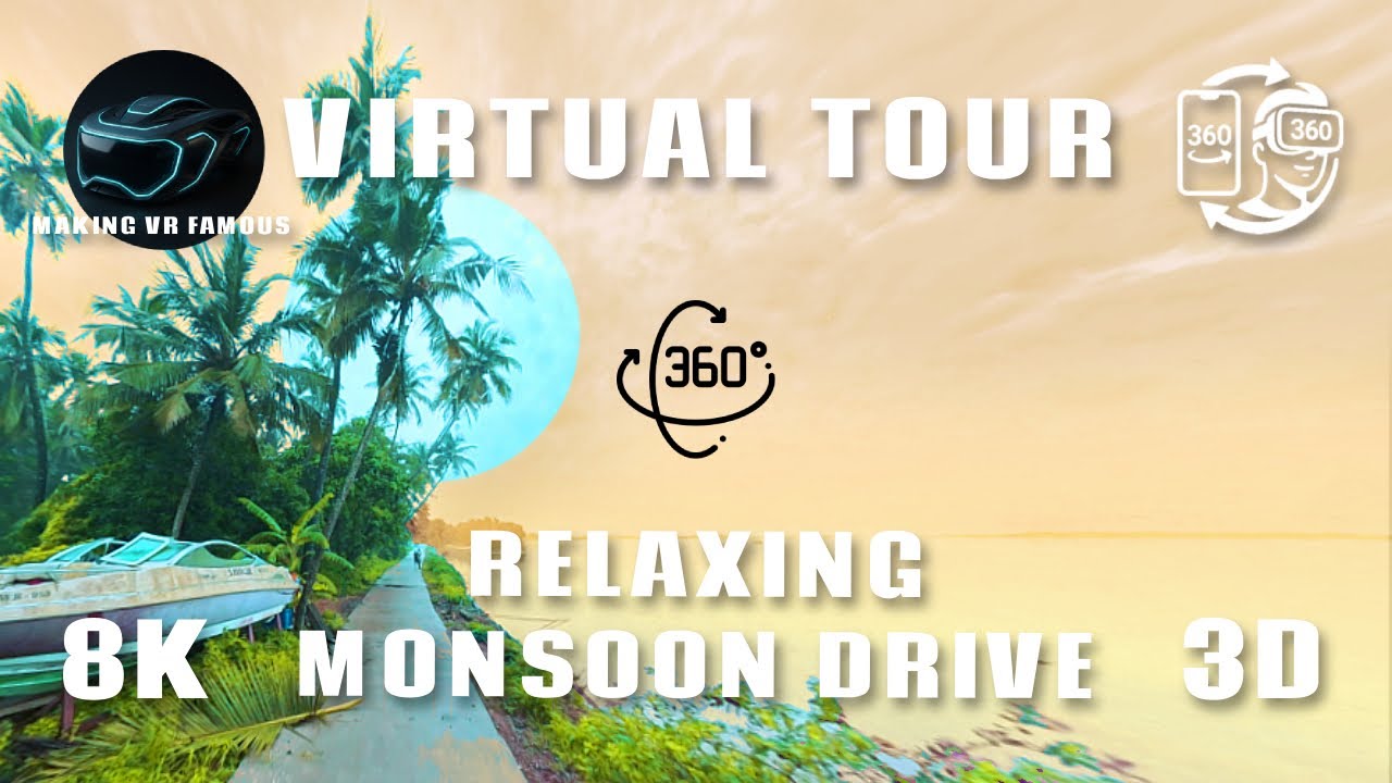 360 VR Monsoon Drive &ndash; Relaxing Highlights | South India in Virtual Reality