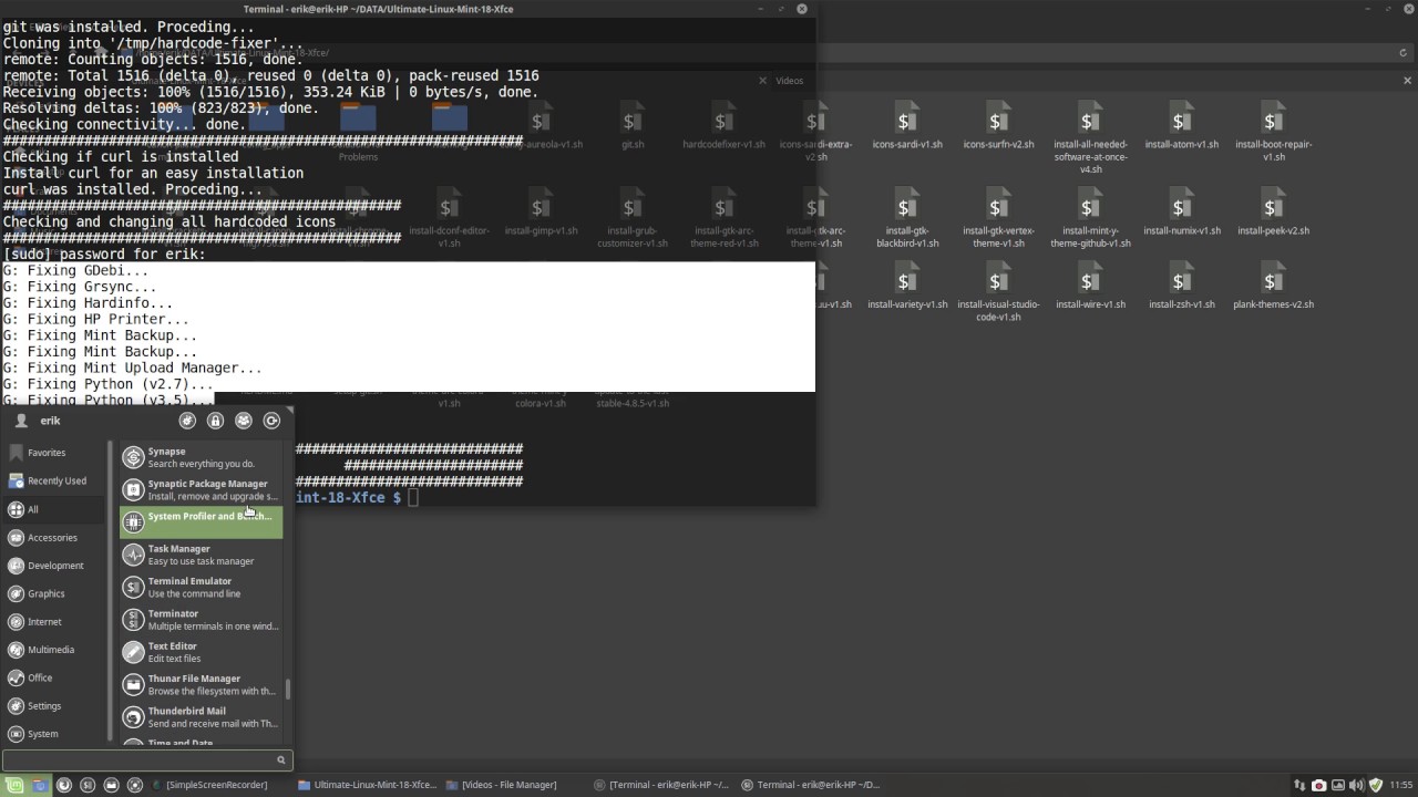 linux mint 18 xfce 14 icons that are not following the theme - how to fix hardcoded icons