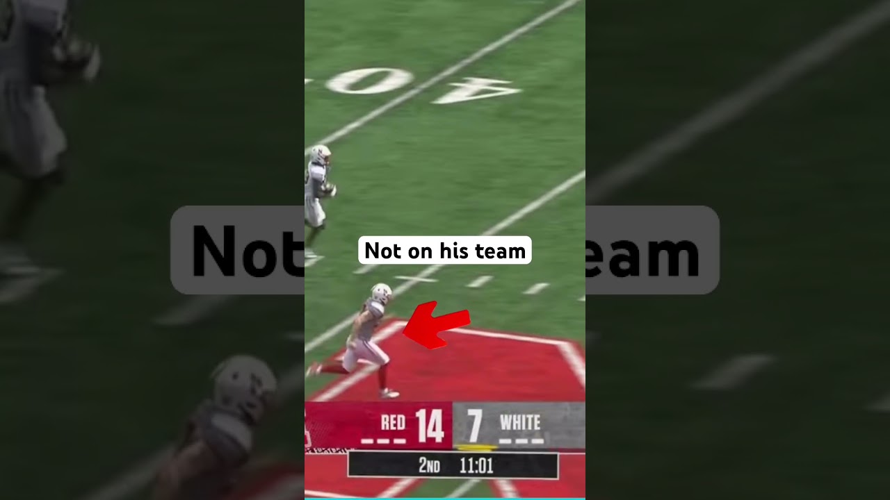 Nebraska Spring Game mistake🤣#nebraskacornhuskers