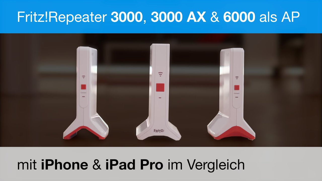 Fritz!Repeater 3000, 3000 AX & 6000 Vergleich