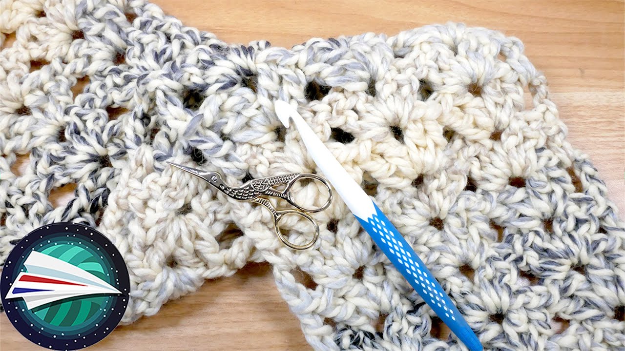 Haken | Knusse sjaal voor de winter in irispatroon | Leren haken