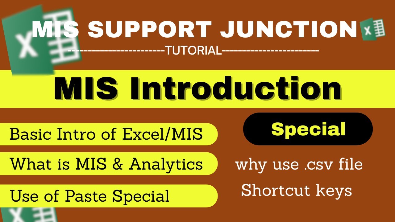 Excel - MIS Report | How to Create MIS Report in Excel | Paste Special kya hai | MIS Report