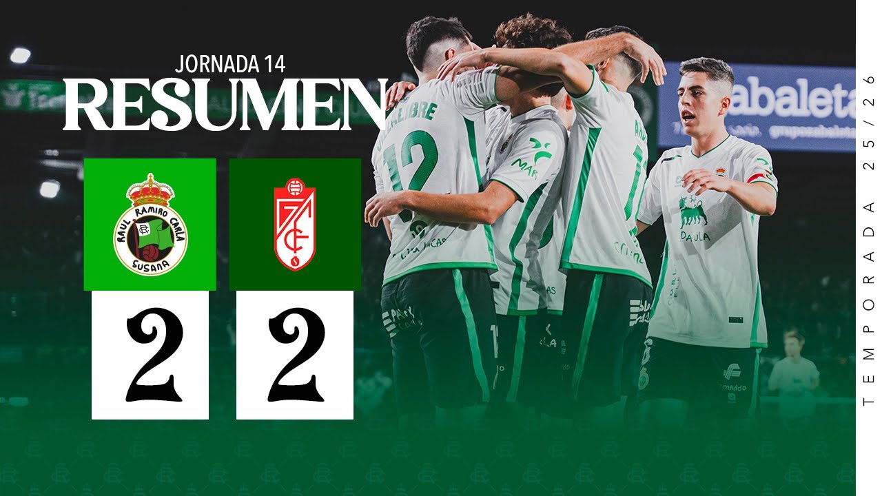 RESUMEN ı Real Racing Club 2-2 Granada CF ı Jornada 14 | Temporada 25/26