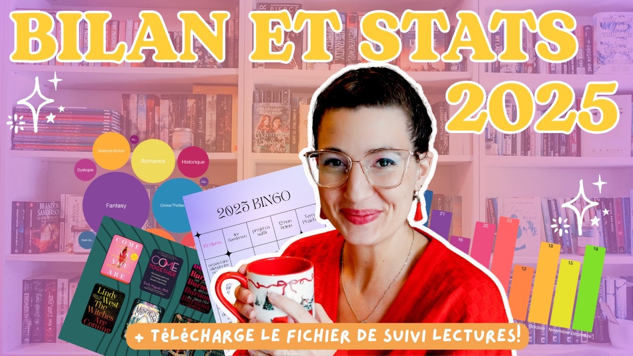 📊Retour sur le bingo 2025, update santé, stats de lecture | bilan 2025 + fichier Suivi lectures!