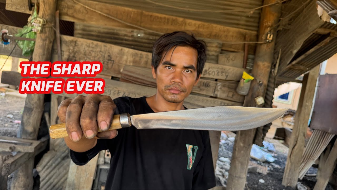 HOW TO MAKE THE SHARPEST KNIFE FROM BEARING.