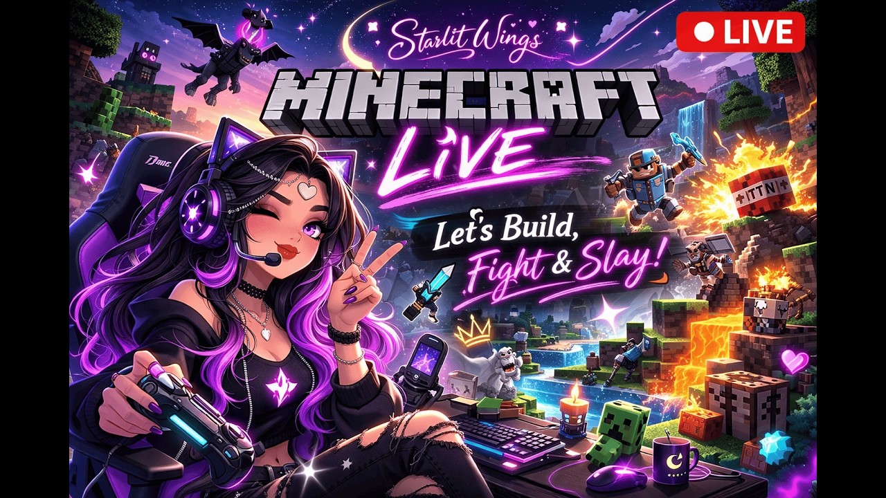 Reality? Logged Out. Minecraft? Logged In 💖🎮 | MINECRAFT LIVE