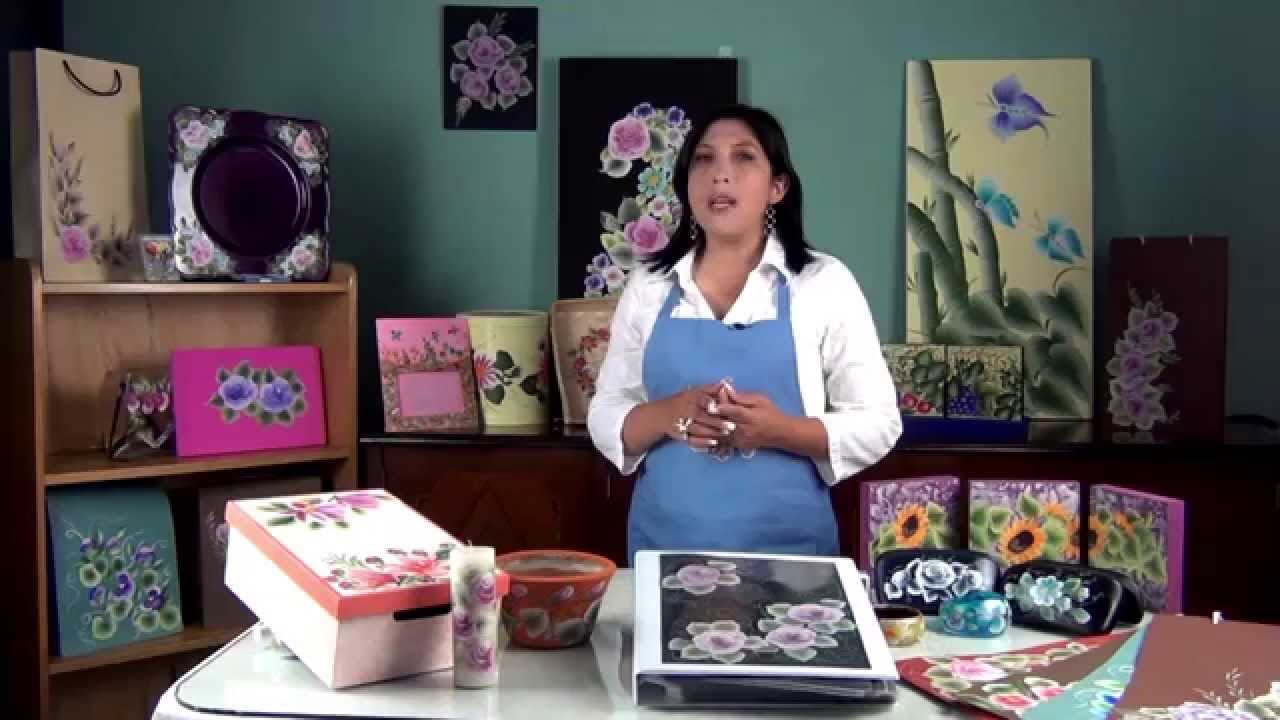 Como pintar flores pinceladas (4/4)