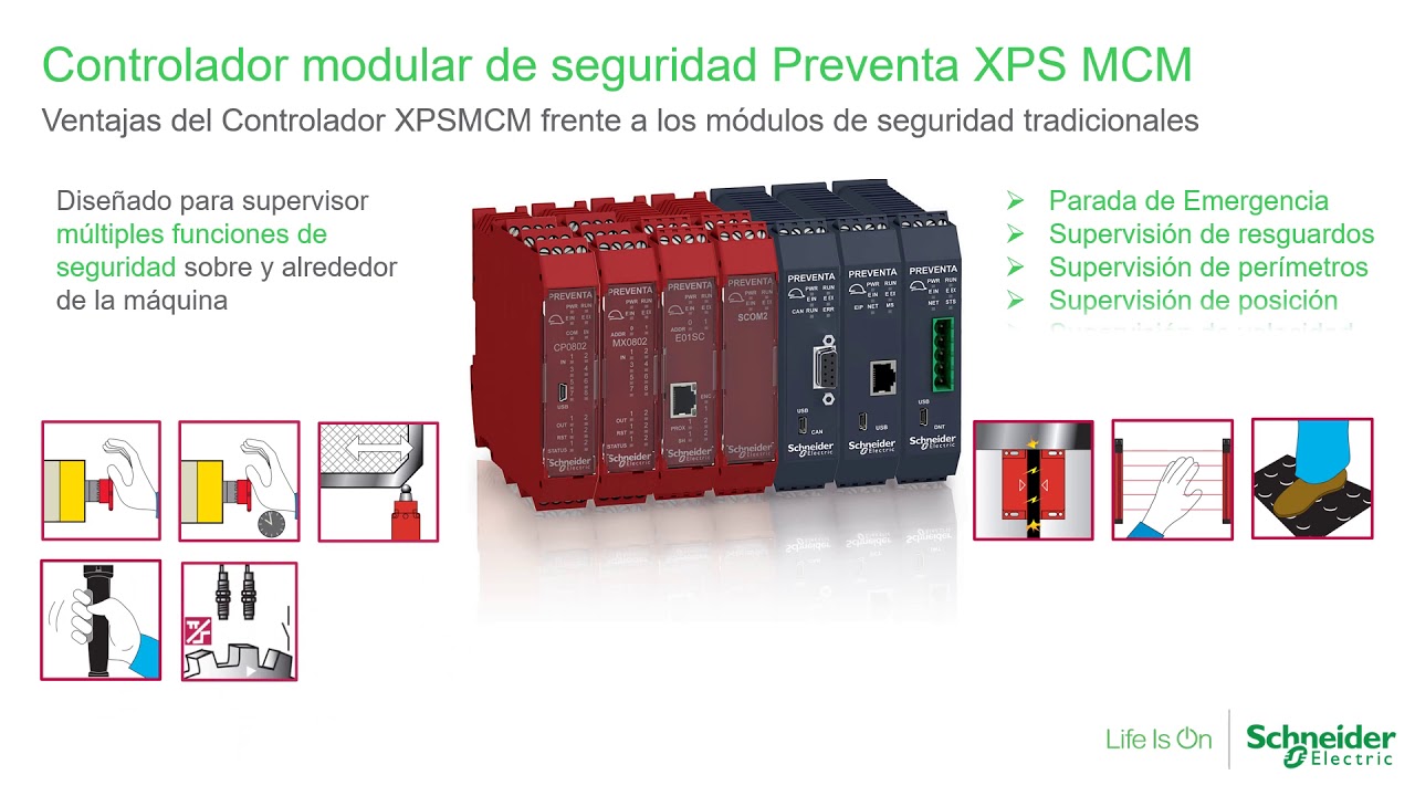 Controlador Modular de Seguridad XPS MCM | Schneider Electric