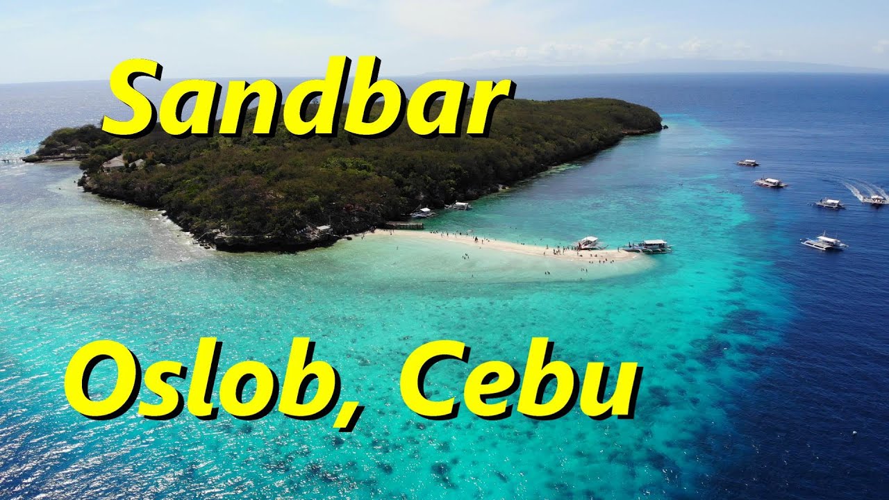 Sandbar - Sumilon Island, Oslob, Cebu, Philippines - 4K Drone