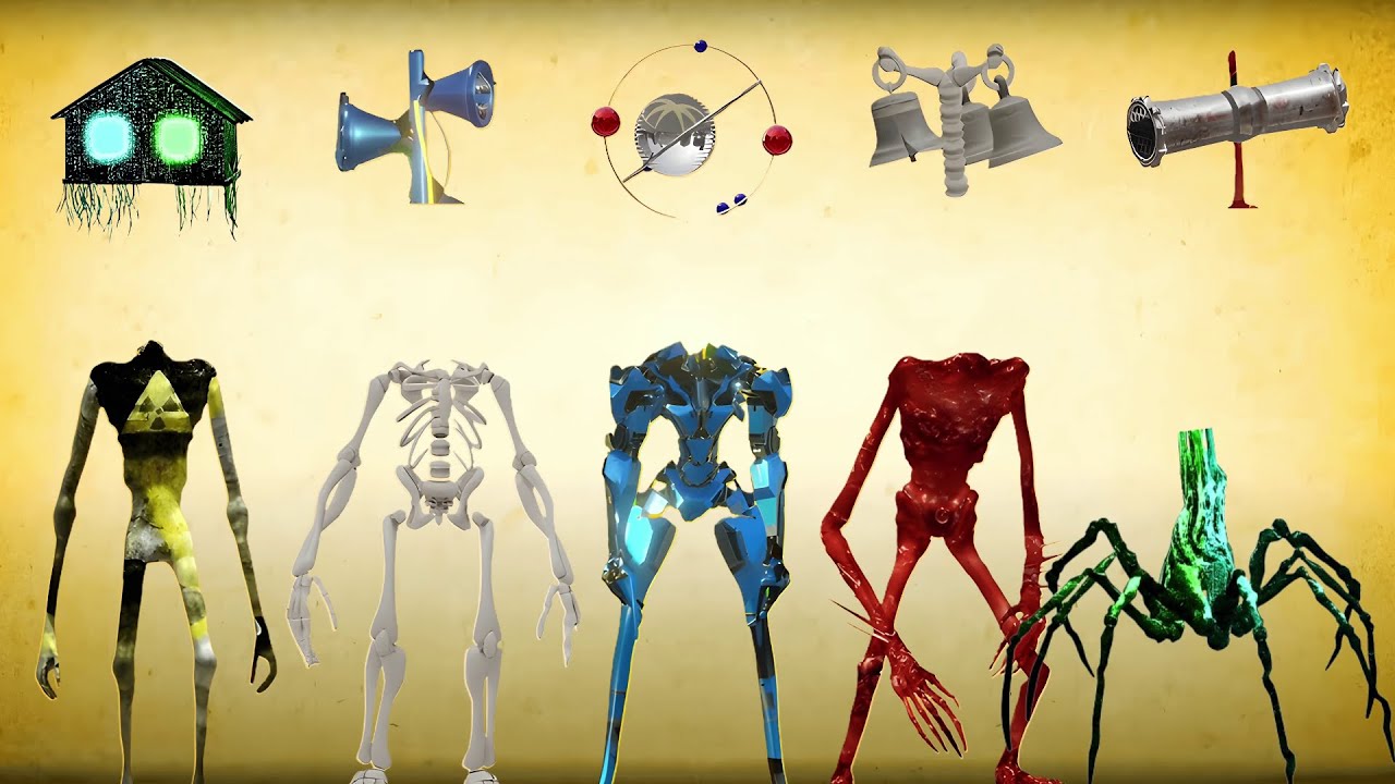 WRONG HEADS SIREN HEAD POOP, SIREN HEAD HOUSE, SIREN HEAD BRAIN EYE, SIREN HEAD OCTOPUS, SIREN HEAD