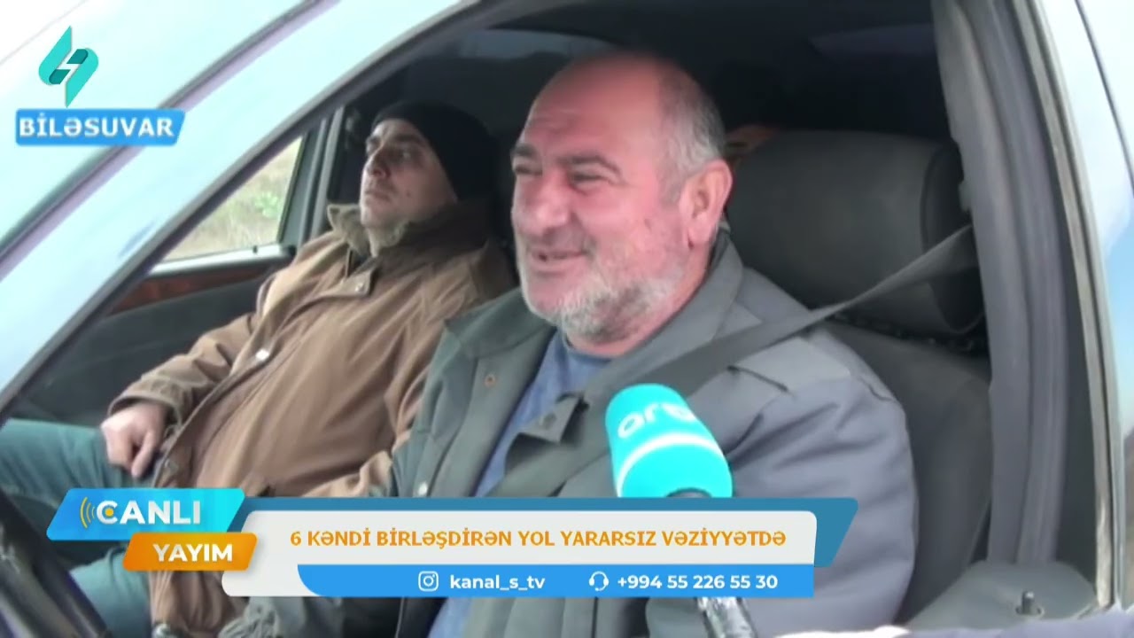 6 kəndi birləşdirən yol yararsız vəziyyətdə | Canlı Yayım