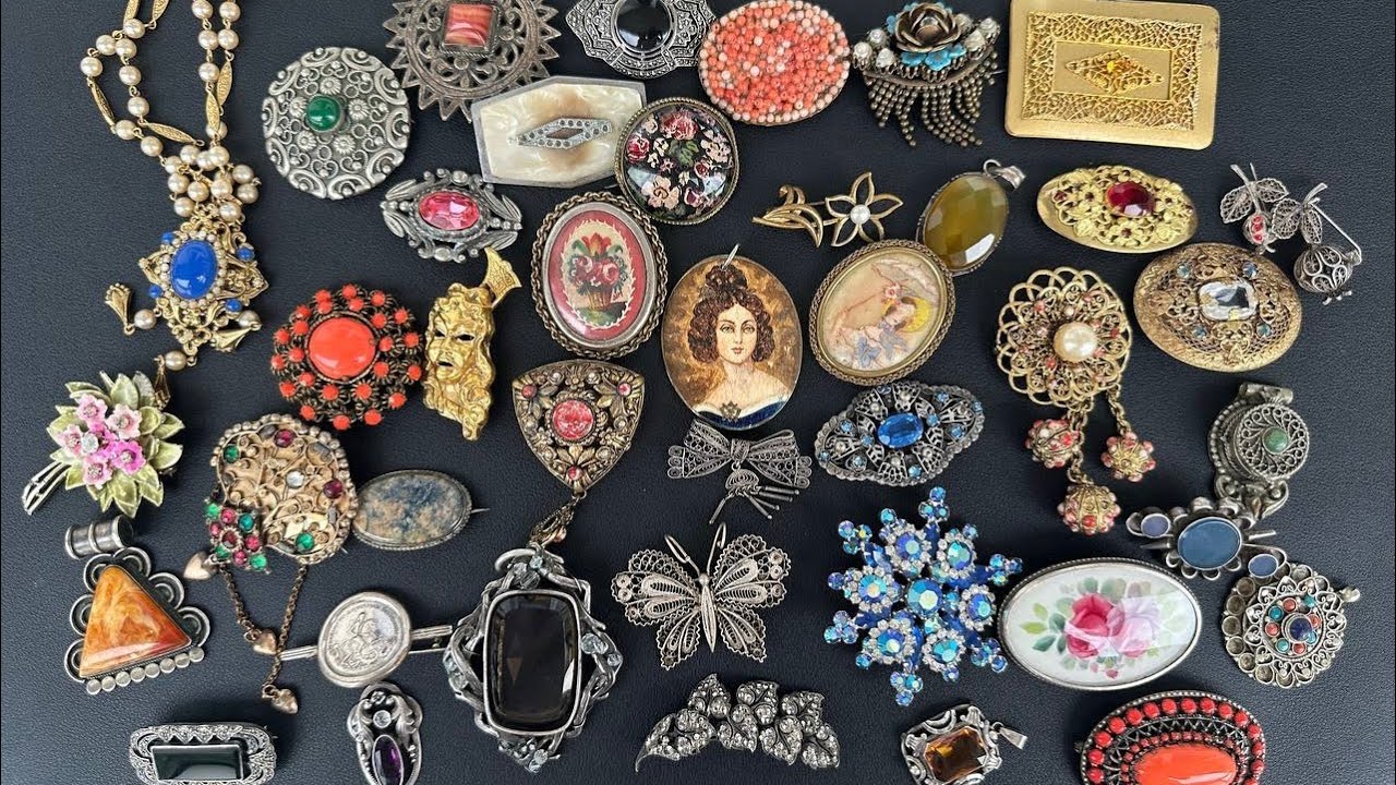 23 июня 2025 г. Vintage antique jewelry bijoux. Sale! Распродажа! Антикварная винтажная бижутерия.