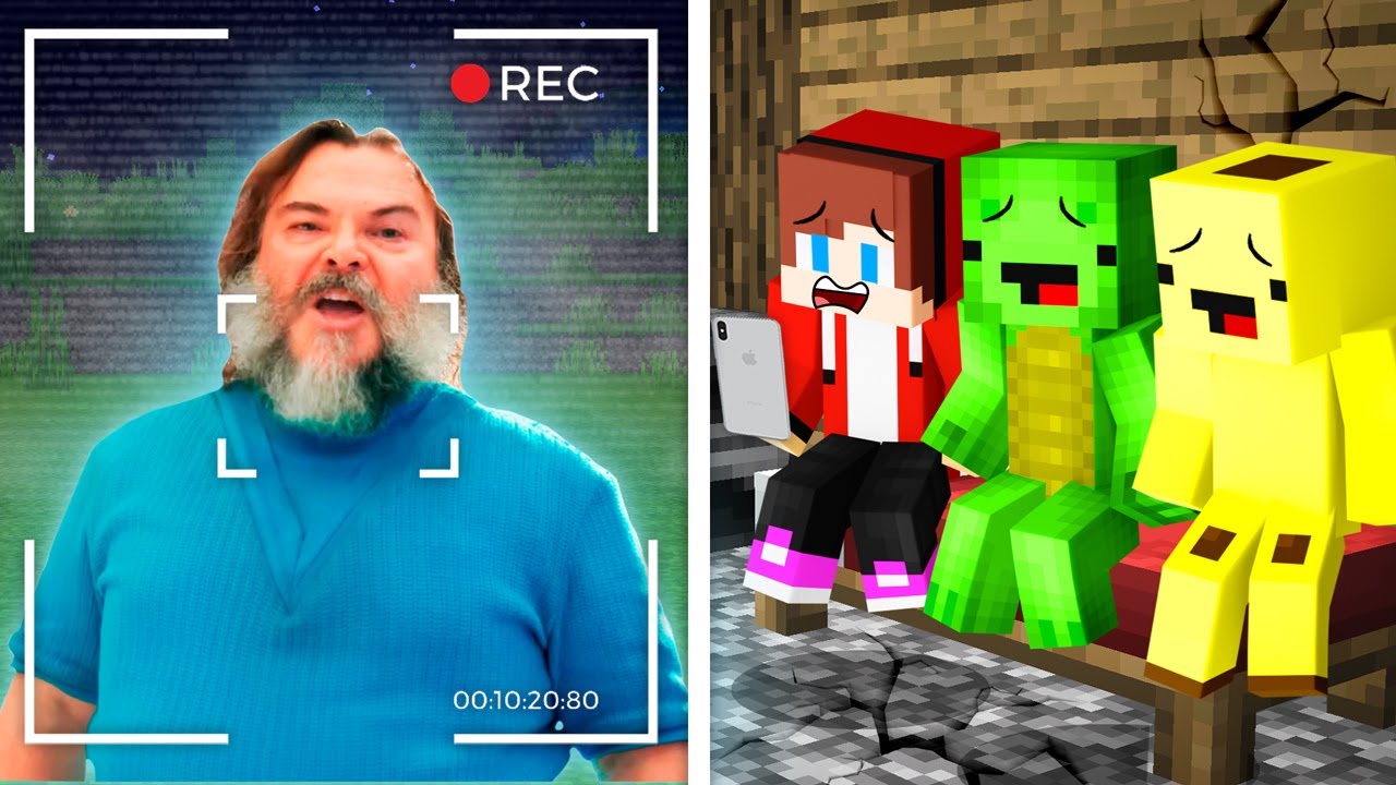 JJ and Mikey Found STEVE from NEW Minecraft Movie - Maizen Challenge! Security House! Banana Kid