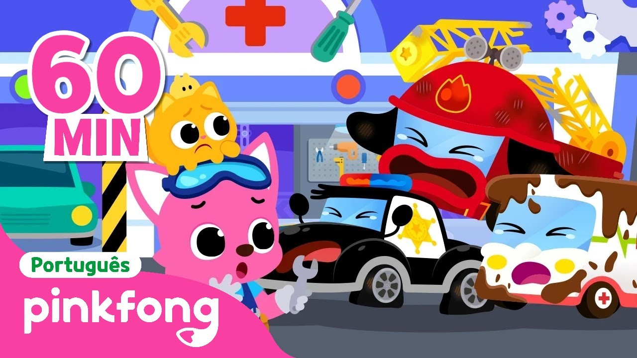 Vamos Consertar os Carros! 🚗🔧 | + Compilação | Pinkfong, Bebê Tubarão! Canções para Crianças
